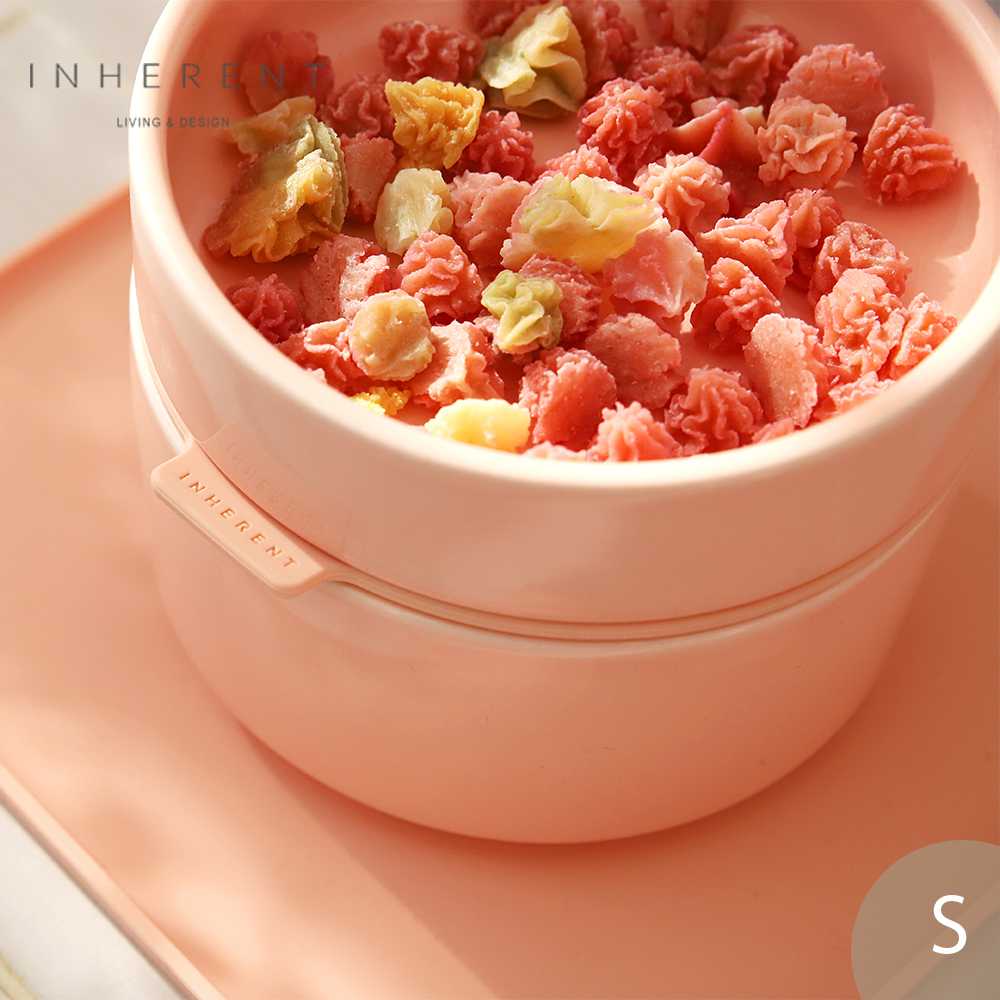 韓國 Inherent Pudding 可堆疊寵物碗 毛小孩 寵物碗 狗碗 S 果凍粉【$199超取免運】