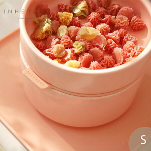 韓國 Inherent Pudding 可堆疊寵物碗 毛小孩 寵物碗 狗碗 S 果凍粉【$199超取免運】