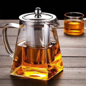 茶壺 茶壺泡茶壺套裝玻璃茶水分離過濾家用茶具耐高溫耐熱加厚煮茶壺-快速出貨