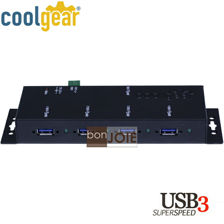 <br/><br/>  ::bonJOIE:: 美國進口 CoolGear 4 Port Industrial USB 3.0 Hub Metal Case 金屬外殼四孔集線器 (USBG-3X4M) 鐵殼 4-Port<br/><br/>