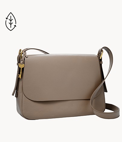 送禮首選★【FOSSIL】Harper 真皮馬鞍斜揹包-ZB1568788【美國時尚品牌】 附防塵袋+提袋【全館滿額折價★FOSSIL全系列包夾送美妝蛋】