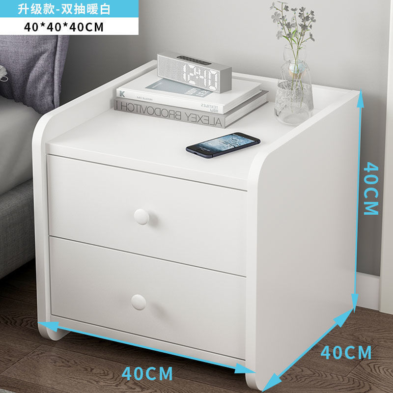 歐式床頭櫃 床頭櫃置物架簡約現代收納櫃簡易款臥室床邊小櫃子迷你小型儲物櫃『XY26529』