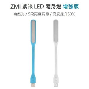 強強滾-ZMI 紫米 LED隨身燈 增強版 USB手電筒 usb照明燈 迷你手電筒 小米LED燈 台燈
