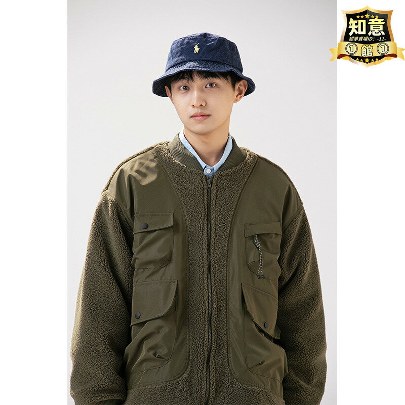 【川澤百貨】2023新款美式機能風羊羔毛拼接工裝棉服男國潮痞帥棒球服棉衣外套 【川澤百貨】2023新款美式機能風羊羔毛拼接工裝棉服男國潮痞帥棒球服棉衣外套
