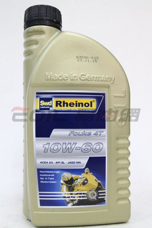 SWD RHEINOL FOUKE 4T 10W60 全合成機油
