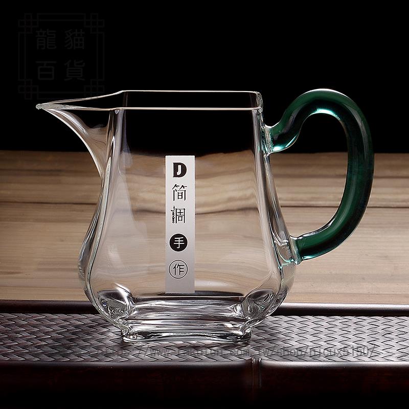 耐高溫玻璃茶具手工四方公道杯耐熱加厚茶海功夫茶具套裝分茶公杯