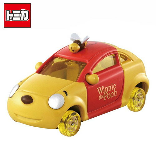 【日本正版】TOMICA DM-18 小熊維尼 蜂蜜車 蜂蜜輪 玩具車 多美小汽車 DISNEY MOTORS - 967576