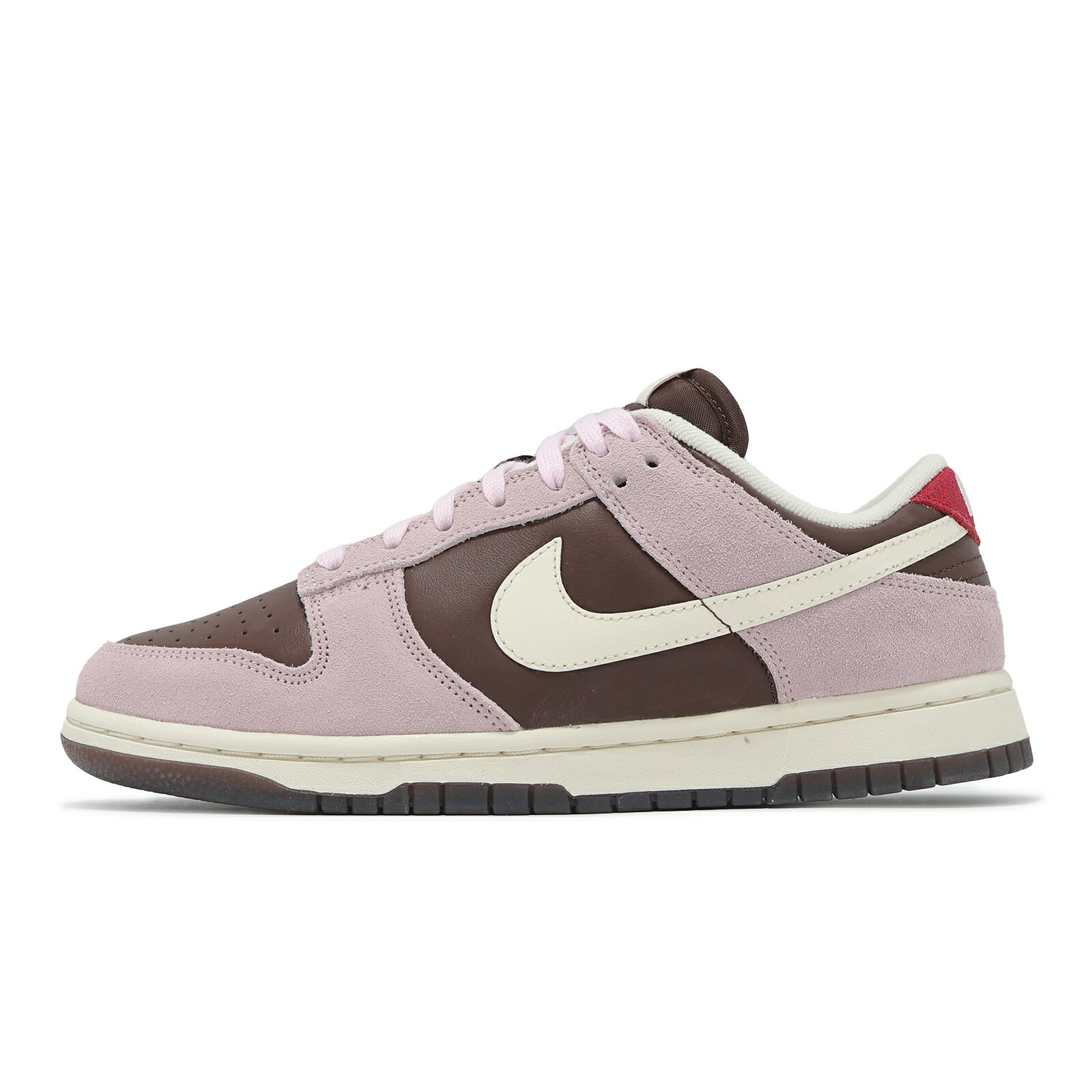 Nike 休閒鞋 Wmns Dunk Low 女鞋 男鞋 粉紅 棕 草莓巧克力 麂皮