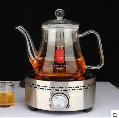 加厚玻璃茶具蒸茶壺蒸茶器燒水養生壺電陶爐煮茶壺黑茶蒸汽壺