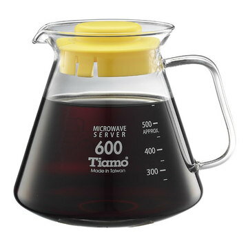 金時代書香咖啡 Tiamo 耐熱玻璃咖啡花茶壺 600cc 透過SGS檢測 HG2297Y