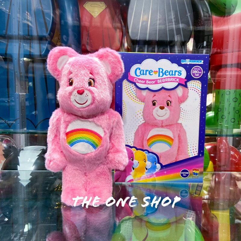 TheOneShop BE@RBRICK Care Bears Cheer Bear Costume Ver. 彩虹熊 粉紅熊 絨毛款 400%