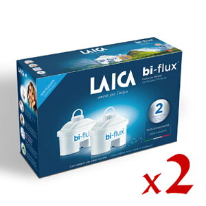 團購2組【萊卡LAICA】雙流高效濾芯F2M (二入裝)【台灣公司貨， Brita 濾水壼亦可使用】