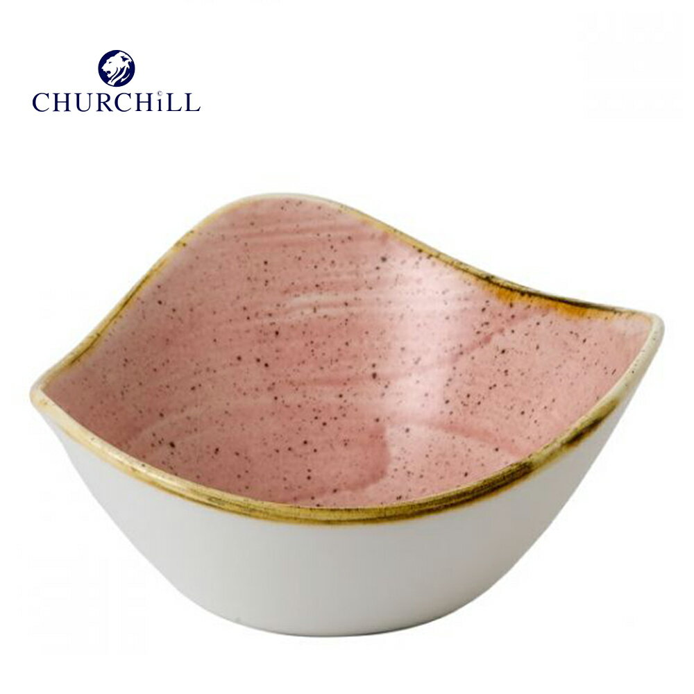 【CHURCHiLL】STONECAST 點藏系列 粉紅 三角餐碗 (15 cm)