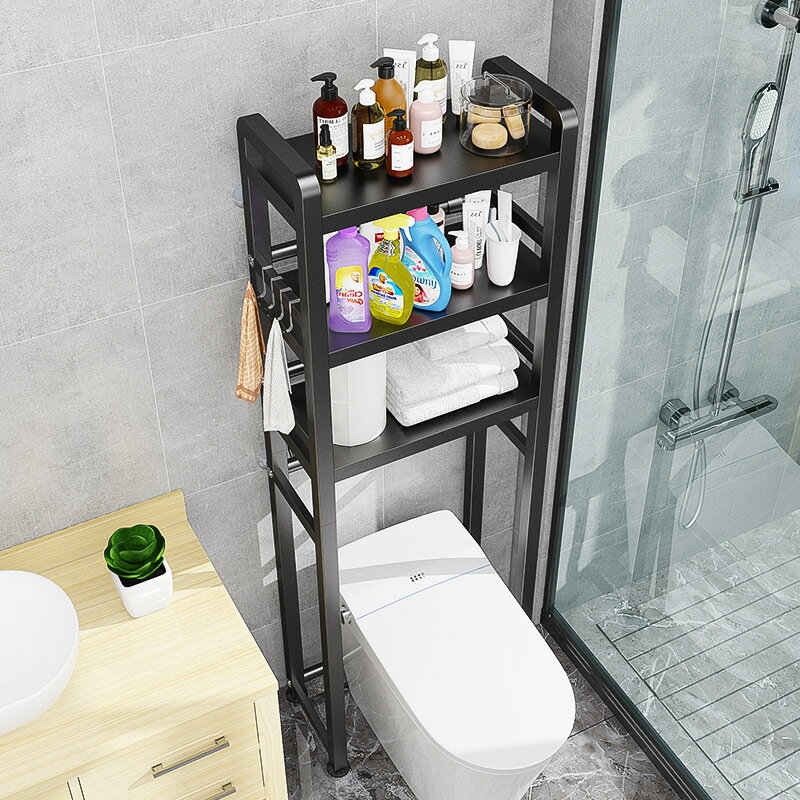收納架 可伸縮馬桶置物架新款多功能衛生間浴室廁所洗發日用品收納整理架