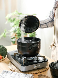 暖煙日式煨湯小瓦罐砂鍋雙蓋陶鍋瓦煲陶瓷家用燉湯土鍋養生煲