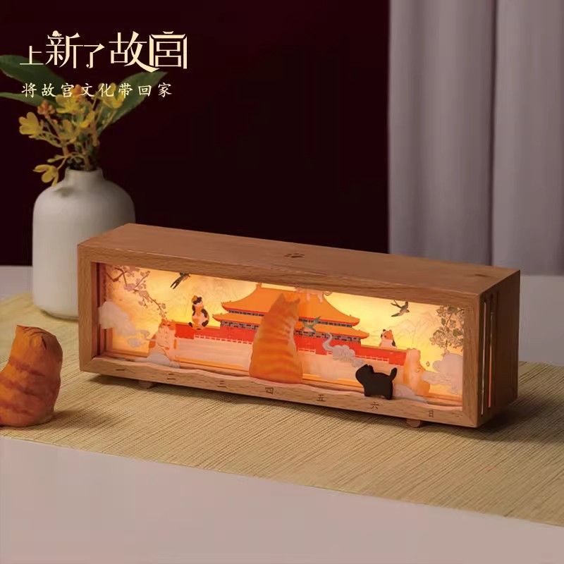 爆殺同行！免運 擺件 生日禮物 小夜燈 照明燈 禮物 禮品 上新了故宮紫禁城拍拍燈桌面小夜燈擺件教師節生日喬遷禮物送女友 八折下殺 特價出 可開發票