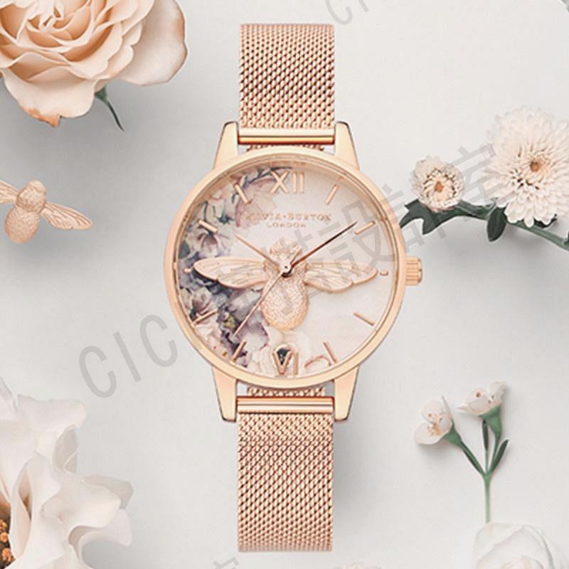 OliviaBurton手錶女防水3D小蜜蜂英國小眾學生時尚禮物女士手錶【亞德機械五金家居】 8