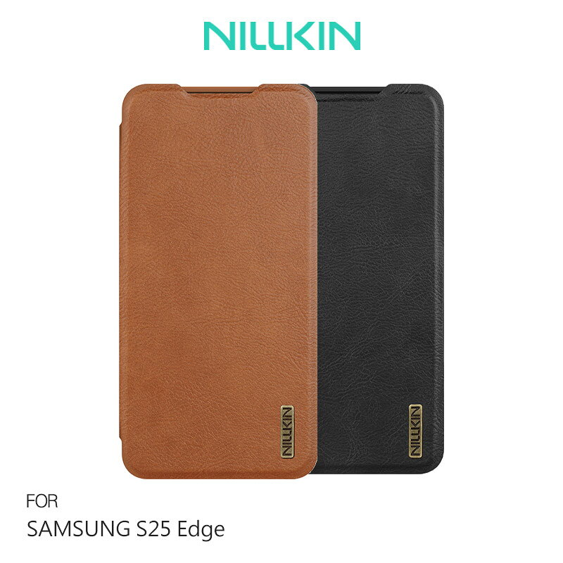 NILLKIN SAMSUNG 三星 Galaxy S25 Edge 秦系列 Pro 皮套 側翻皮套 插卡 保護套 手機套 鏡頭保護 鏡頭防塵蓋 鏡頭蓋