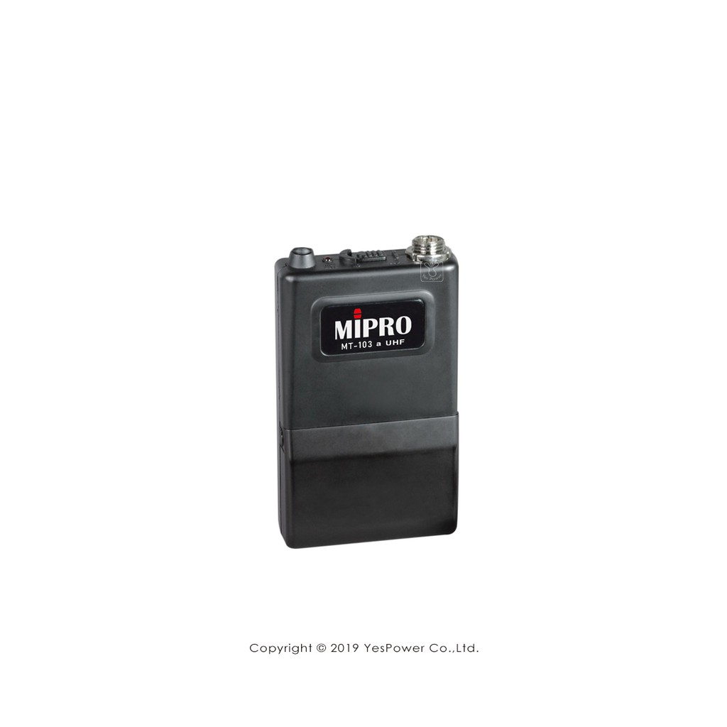 MT-103a MIPRO 原廠VHF佩戴式發射器(不含麥克風)/訂製品下標後請提供頻率相關資料