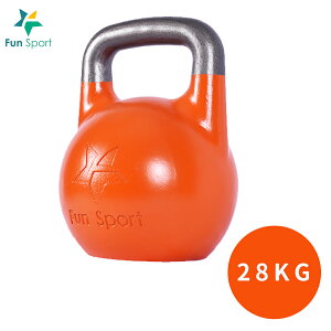 競技壺鈴 kettlebell-28kg(橘)Fun Sport