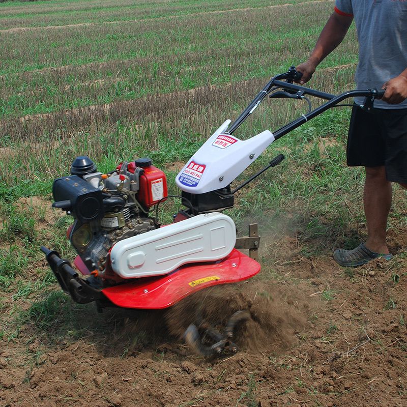 【最低價】【公司貨】汽油微耕機多功能農用小型犁地機翻土機旋耕機松土開溝柴油耕地機 5