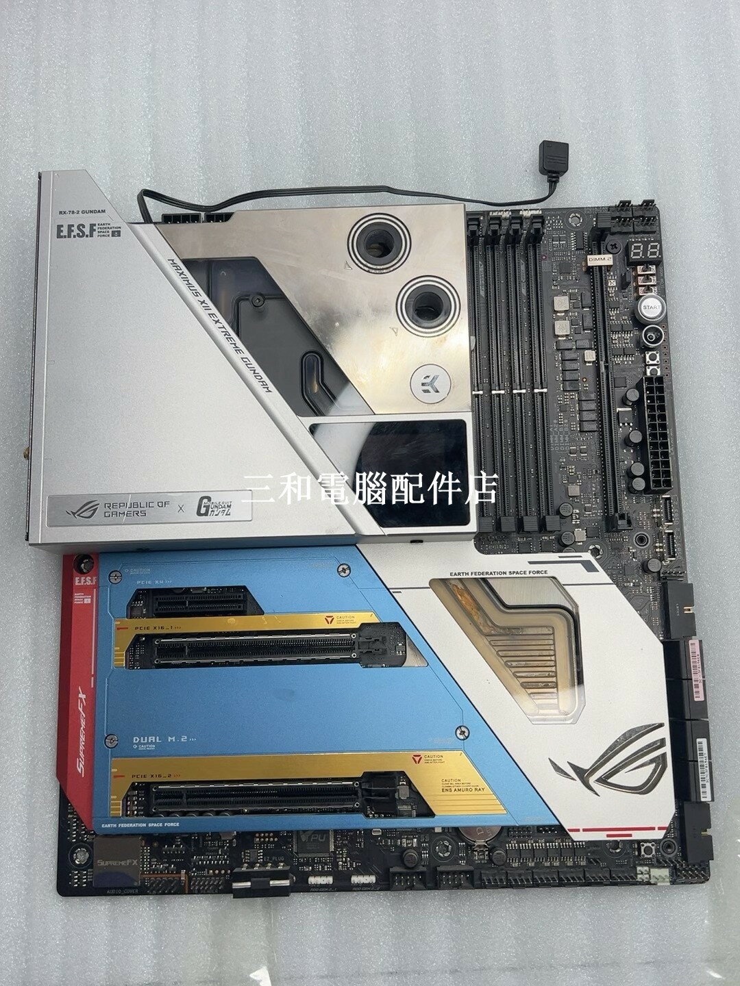 華碩 ROG MAXIMUS XII EXTREME GUNDAM 主機板 限量 富哥首選 收藏版 實拍 所見即所得 快速出貨