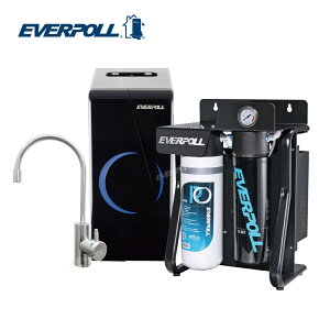 【EVERPOLL】廚下型雙溫無壓飲水機+直出式極淨純水設備 (EP-168+RO-900)