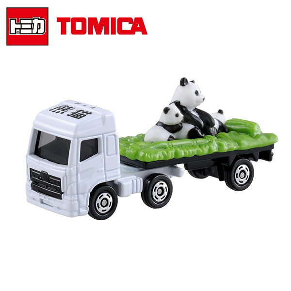 【日本正版】TOMICA NO.3 動物運輸車 熊貓 玩具車 多美小汽車 - 438908