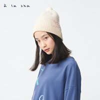a la sha 阿財抹茶網紗造型毛線帽 a la sha 阿財抹茶網紗造型毛線帽