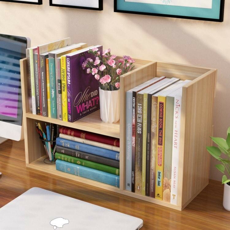 學生用書架簡易桌上兒童桌面小書架置物架辦公室收納架省空間書柜