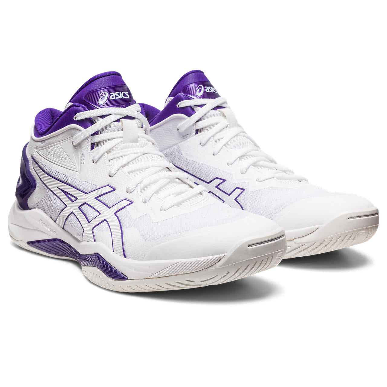 ASICS GEL-BURST 27 一般楦男女籃球鞋速度型白紫1063A066-101 23SSO