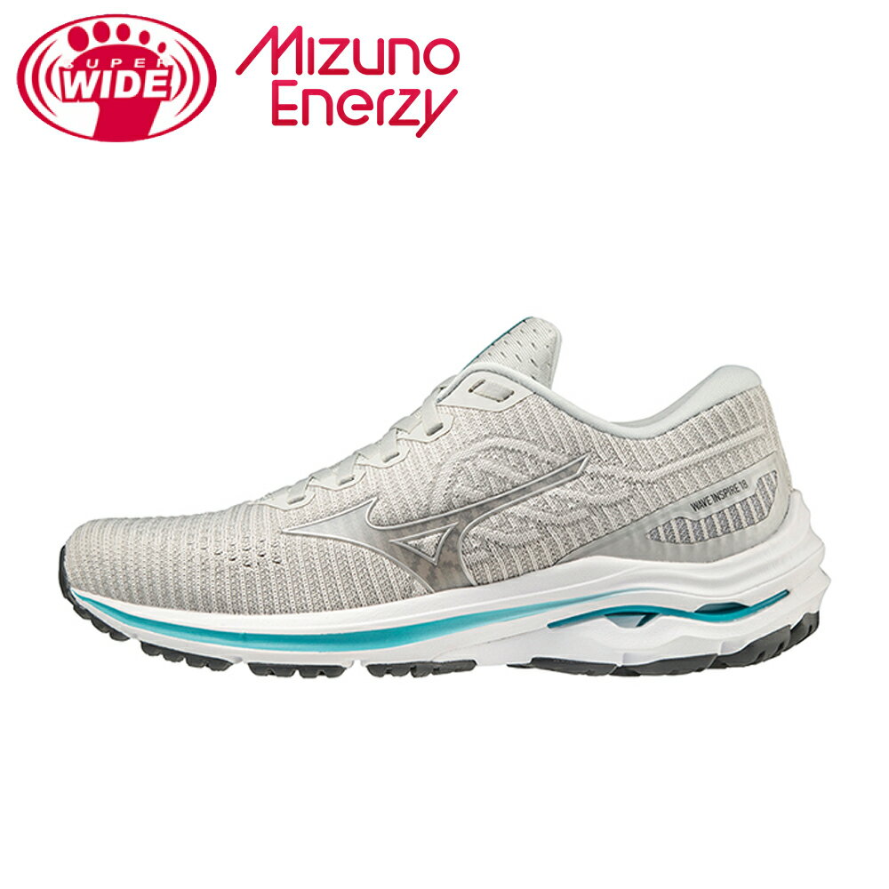 MIZUNO WAVE INSPIRE 18 WAVEKNIT 超寬楦 女慢跑鞋 ENERZY J1GD222904