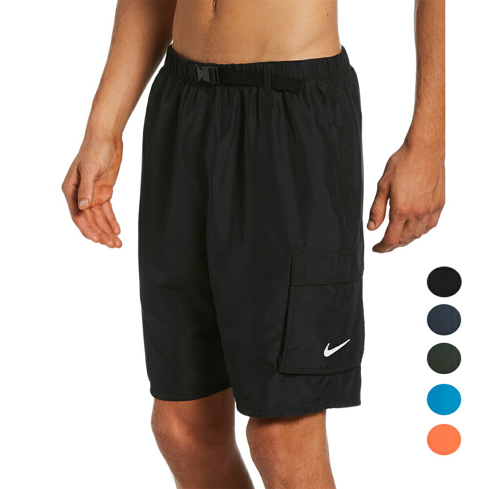 NIKE SOLID 成人男性九吋海灘褲 運動短褲 衝浪褲 沙灘褲DRI-FIT 速乾科技 NESSB521