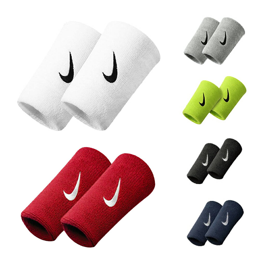 NIKE 吸汗 SWOOSH 單色加長腕帶 護腕 BASKETBALL系列 NNN05 雙入裝 【樂買網】