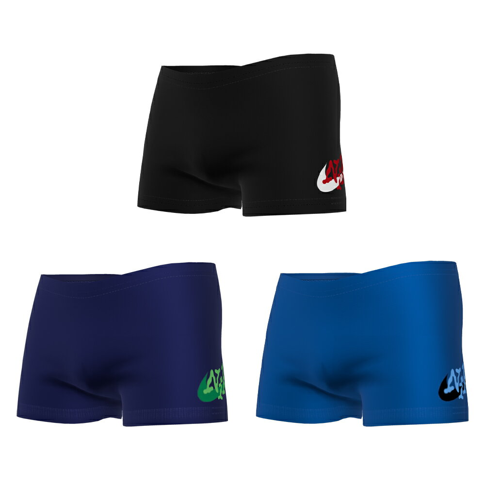 NIKE SWIM 男孩四角泳褲 泳褲 小孩泳褲 兒童泳褲 NESSE041 24SS 【樂買網】
