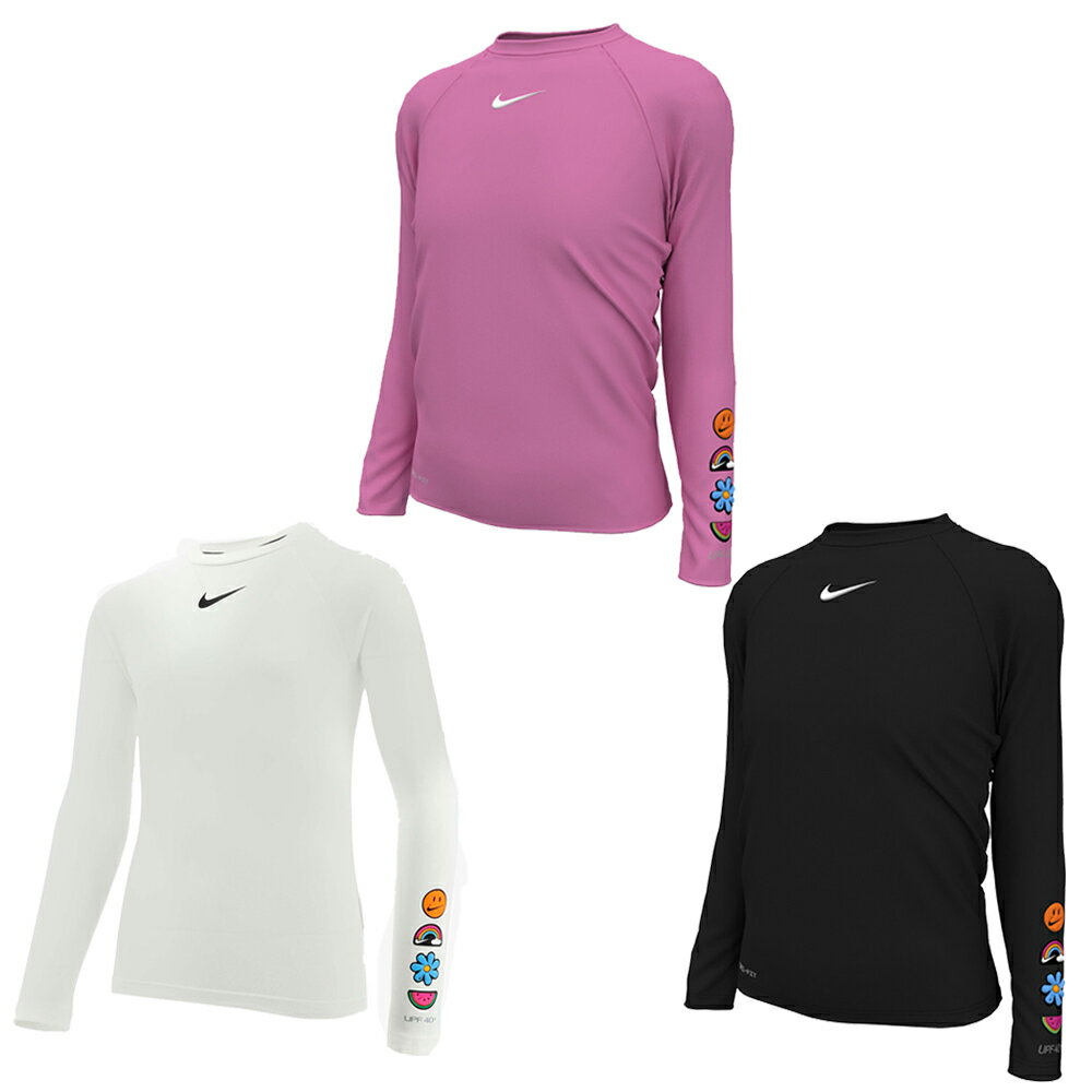 NIKE SWIM CHARMS 女孩長袖防曬衣 女孩 長袖 防曬衣 NESSE739 24SS 【樂買網】