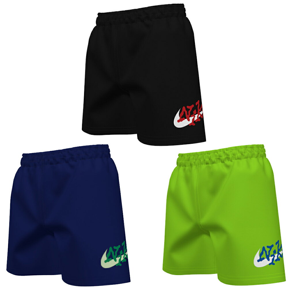 NIKE SWIM SCRIBBLE 男孩四吋海灘褲 男孩 四吋 海灘褲 短褲 NESSE806 24SS 【樂買網】