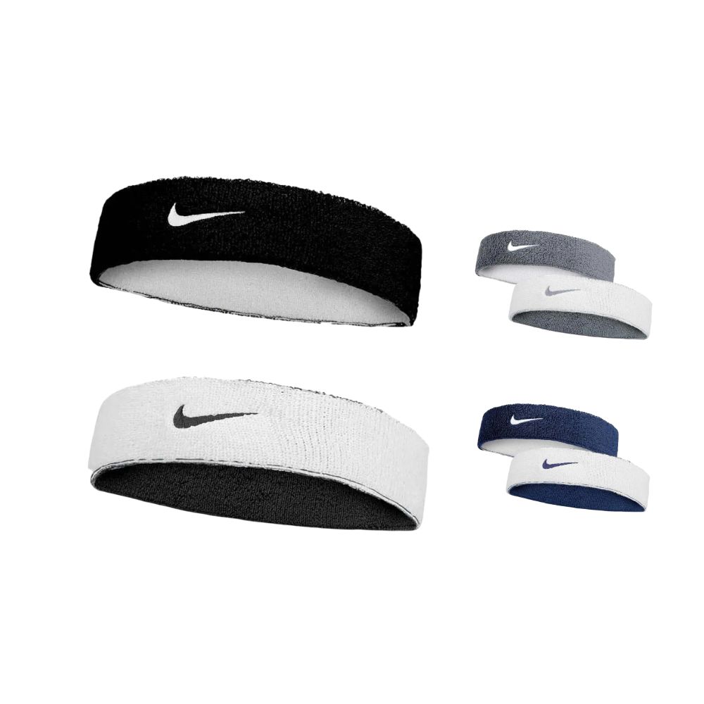 NIKE SWOOSH CLASSIC 雙面頭帶 兩色 吸汗 毛巾布 N1012412 25SS 【樂買網】