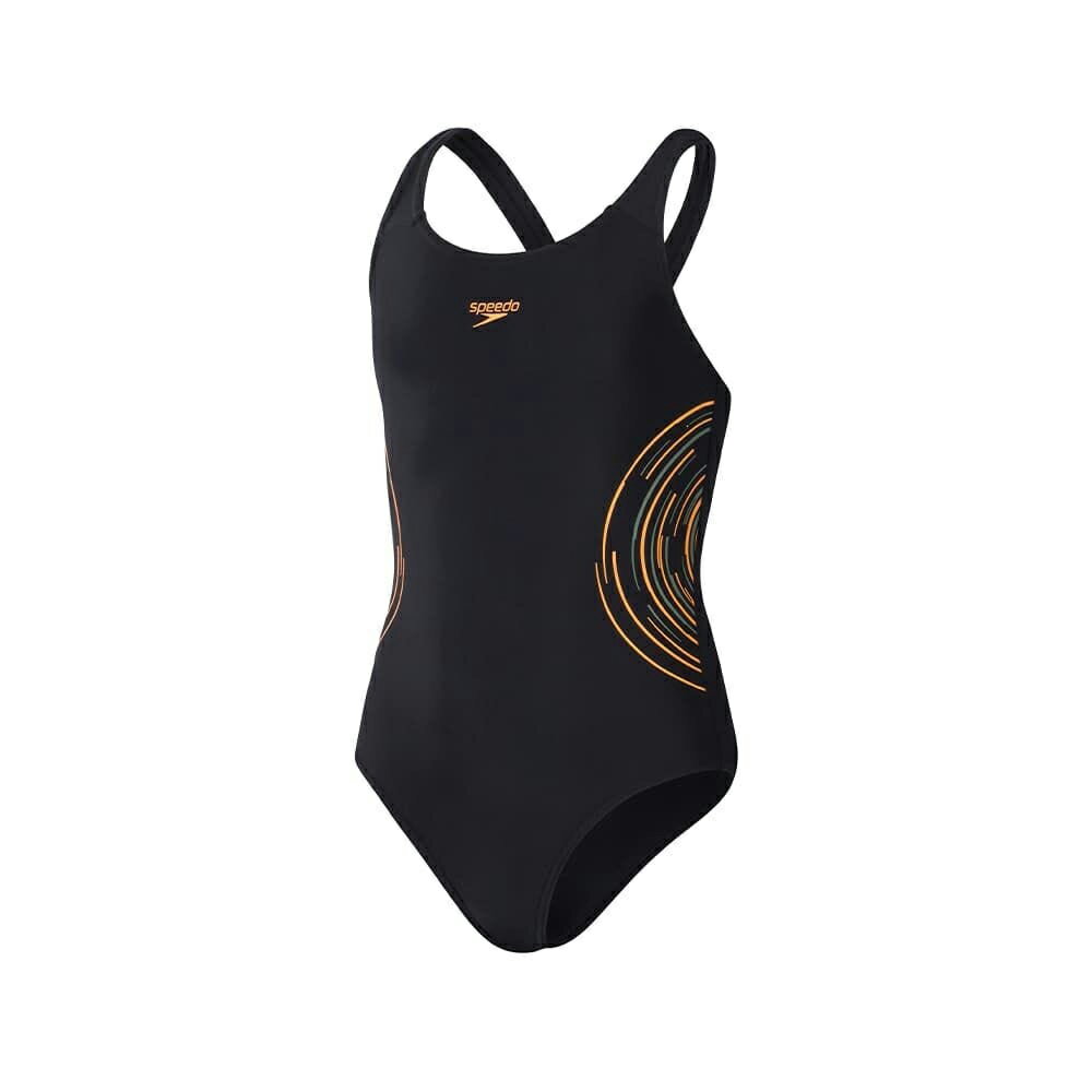 SPEEDO PLACEMENT 女孩運動連身泳裝 泳衣 泳裝 專業 女童 SD80832417523 【樂買網】