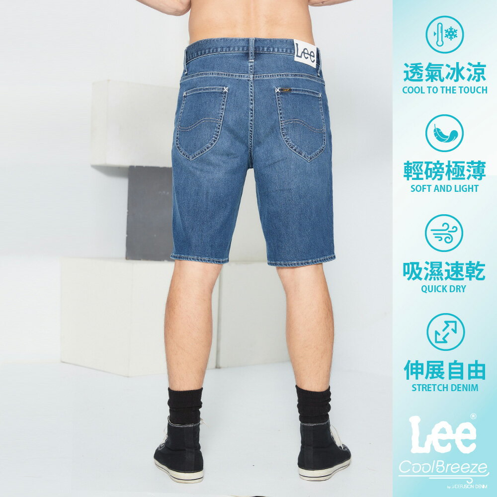 Lee 902 低腰牛仔短褲 男 中藍 強感酷涼 Modern Cool Breeze