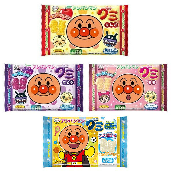 【江戶物語】FUJIYA 不二家 麵包超人造型軟糖 6粒入 葡萄/蘋果/水蜜桃風味 水果軟糖 QQ糖 日本原裝進口 1