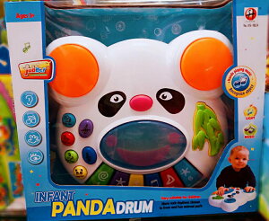 【兒童玩具】大貓熊造型音樂聲光拍拍鼓