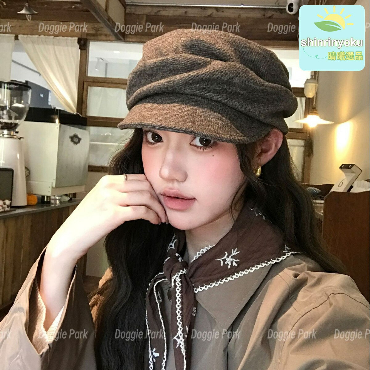 【含羊毛復古】貝雷帽 報童帽 畫家帽 八角帽 堆疊感褶皺設計 日系慵懶風 秋冬網紅山本款 百搭時尚單品