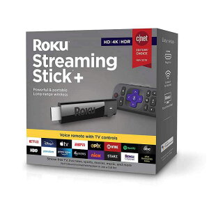 Roku Streaming Stick+ 媒體棒 HD/4K/HDR Streaming Device with Long-range Wireless and Voice Remote with TV Controls [2美國直購]
