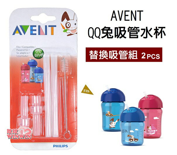 Philips Avent QQ兔吸管水杯配件組(2套裝)定期的清潔與更換，以保持水杯的清潔衛生SCF764