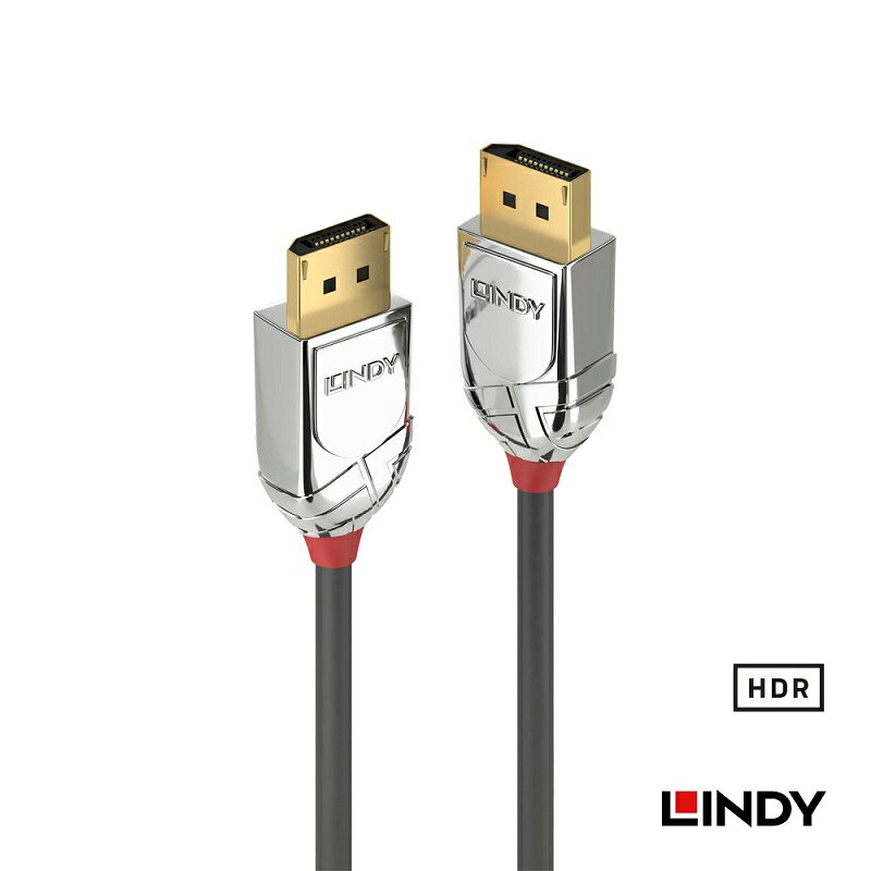 LINDY 林帝 CROMO LINE DisplayPort 1.4版 公to公 傳輸線 0.5M/1M/2M