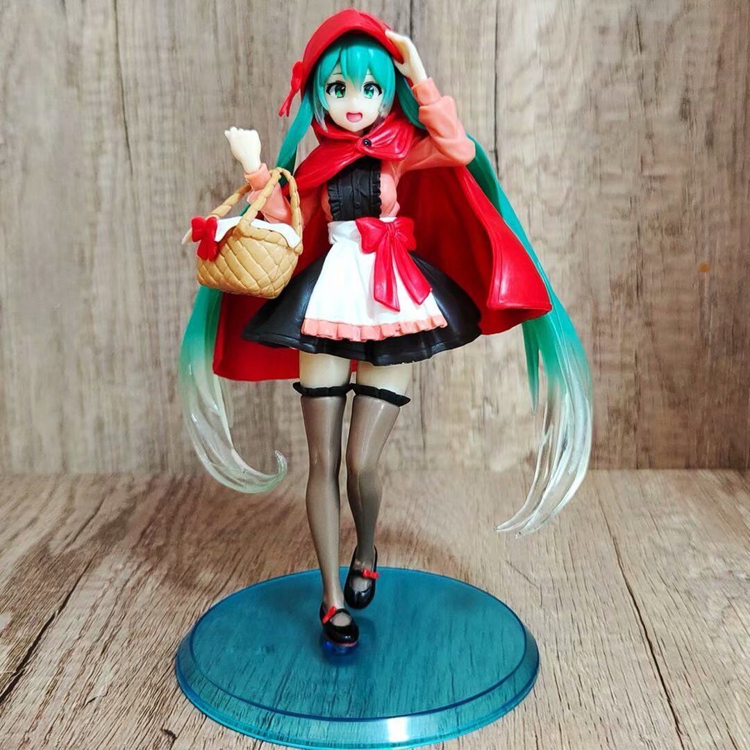 MIKU 初音 小紅帽 初音 站姿 提籃 擺件 未來 模型 手辦