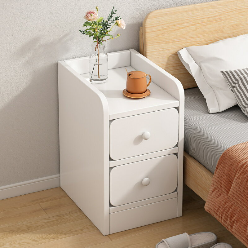 小型床頭柜簡約現代簡易置物架邊柜出租房用超窄夾縫收納儲物柜子/床頭櫃/儲物櫃/收納櫃/置物櫃/小櫃子/邊櫃/櫃子