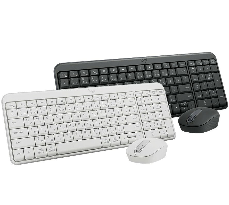 Logitech 羅技 MK250 藍牙鍵鼠組 白/黑 有注音 防潑濺 鍵盤滑鼠組