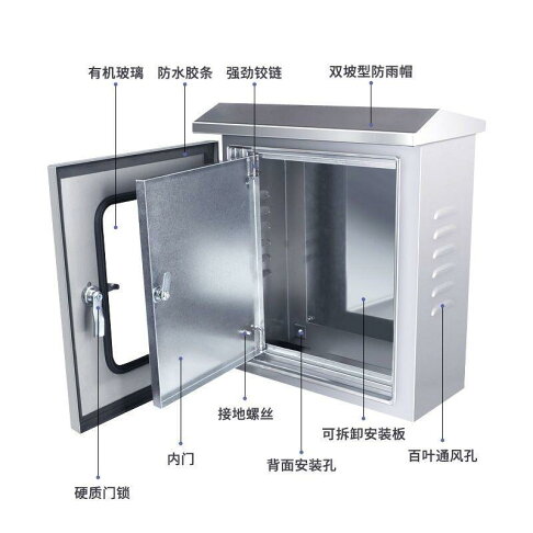【可開發票】戶外防水配電箱 不鏽鋼配電箱 雙層門控制箱 電控箱 300400200可定做 304b 可開票 限時折扣 | 挪威的森林 | 樂天 ...